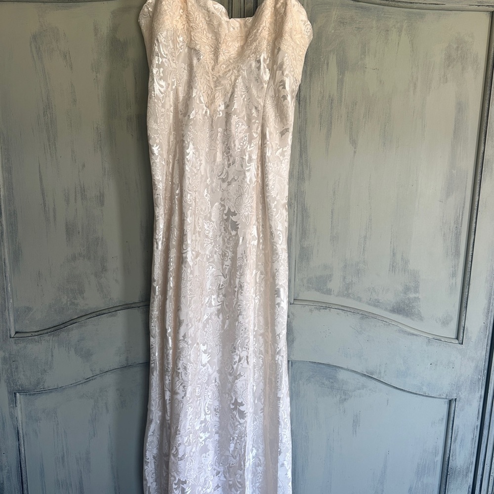 Victoria's‎ Secret Vintage Gold Label Slip Dress Lingerie Cream Lace Large NWT - Picture 14 of 15